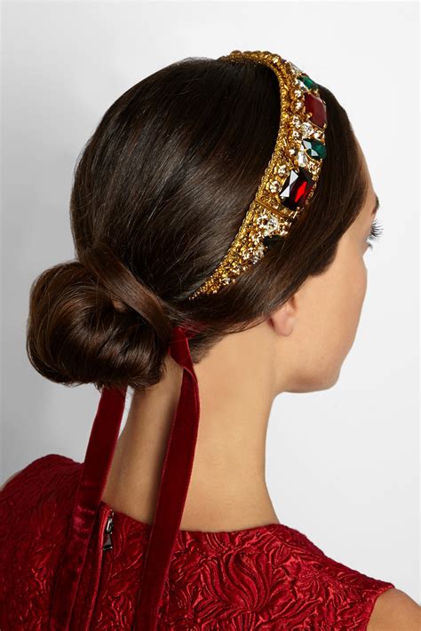 dolce gabbana hair band|dolce and gabbana headband.